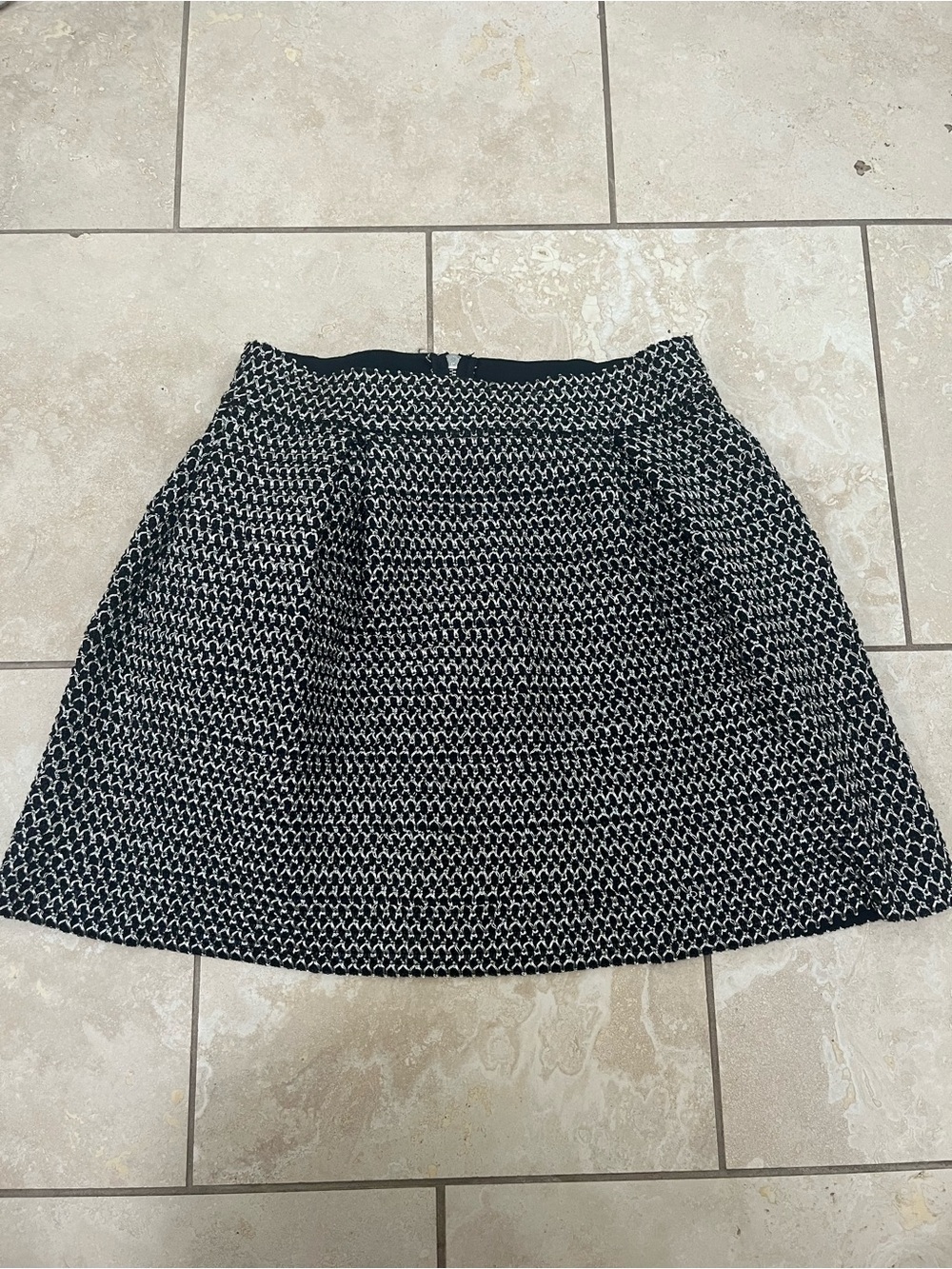 WYLDR Black & White Patterned A-Line Skirt